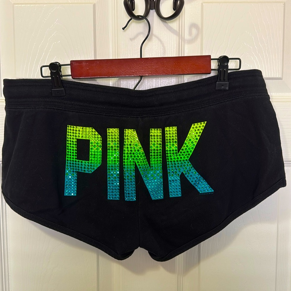 VS PINK rhinestone ombre shorts